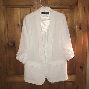 Zara White Blazer